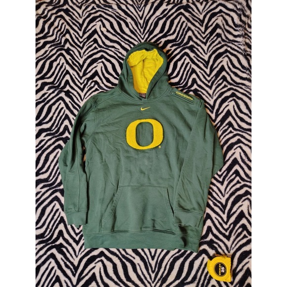Nike Other - Vintage Y2K Nike Center Swoosh Oregon Ducks Hoodie Sweatshirt Mens‎ Medium Green